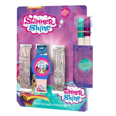 Shimmer & Shine Colour Your Own Strap Digital Watch Set £9.49